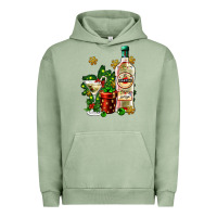 Pigment Oil Green cocrtail martini and gift and snow Urban Hoodie - AdoDesignShop