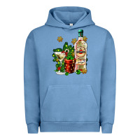 Pigment Pebble Blue cocrtail martini and gift and snow Urban Hoodie - AdoDesignShop