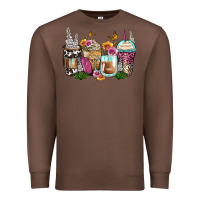 Chestnut floral coffee cups Premium Sweatshirt - Zillion Design Studio