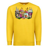 Lemon floral coffee cups Premium Sweatshirt - Zillion Design Studio