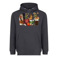 Smoke coffee cups indian headdress Heavyweight Hoodie - texasbilliewilder