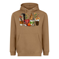 Toasted Coconut coffee cups indian headdress Heavyweight Hoodie - texasbilliewilder