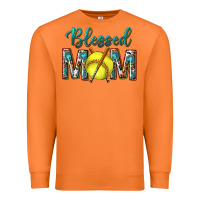 Carrot western blessed mom with softball Premium Sweatshirt - texasbilliewilder