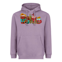 Lavender cowboy coffee cups Heavyweight Hoodie - texasbilliewilder