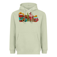 Matcha cowboy coffee cups Heavyweight Hoodie - texasbilliewilder