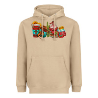 Mushroom cowboy coffee cups Heavyweight Hoodie - texasbilliewilder