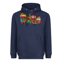 Navy cowboy coffee cups Heavyweight Hoodie - texasbilliewilder