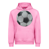 Fuchsia Pink soccer ball Urban Hoodie - JahusDesignShop