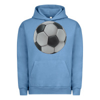 Pigment Pebble Blue soccer ball Urban Hoodie - JahusDesignShop