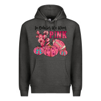 Charcoal Heather in october we wear pink Premium Hoodie - JahusDesignShop