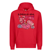 Red in october we wear pink Premium Hoodie - JahusDesignShop