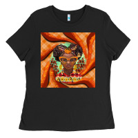 Fall African Girl Ladies Tee | Teevron