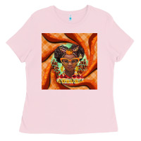 Bubblegum Pink fall african girl Ladies Tee - BarkalooDesign