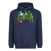 Navy leopard with tennis Heavyweight Hoodie - Zillion Design Studio