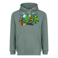 Sage leopard with tennis Heavyweight Hoodie - Zillion Design Studio