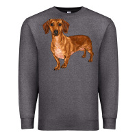 Charcoal Heather dachshund Premium Sweatshirt - RanaPortraitStore