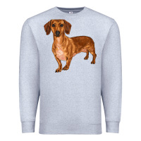 Heather Grey dachshund Premium Sweatshirt - RanaPortraitStore