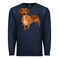 Navy dachshund Premium Sweatshirt - RanaPortraitStore