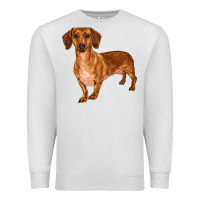 Oatmeal Heather dachshund Premium Sweatshirt - RanaPortraitStore