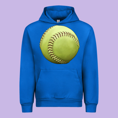 Softball Ball Urban Hoodie Designed By Jahusdesignshop