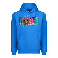 True Royal love easter floral longhaired cow Premium Hoodie - Jasminsmagicworld