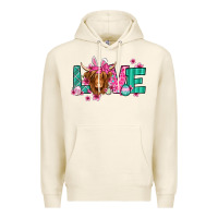 Tofu love easter floral longhaired cow Premium Hoodie - Jasminsmagicworld