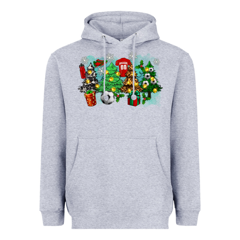 Christmas Trees With Tennis Heavyweight Hoodie by Zillion Design Studio | Teevron