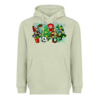 Matcha christmas trees with tennis Heavyweight Hoodie - Zillion Design Studio