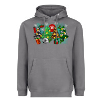 Storm christmas trees with tennis Heavyweight Hoodie - Zillion Design Studio