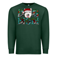 Sports Green christmas dog mom husky Premium Sweatshirt - RanaPortraitStore