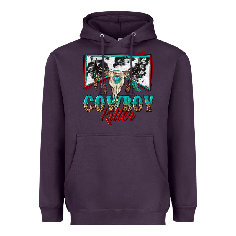 Cowboy Killer Heavyweight Hoodie by texasbilliewilder | Teevron