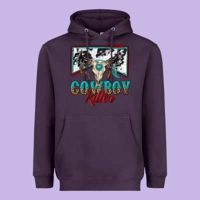 Cowboy Killer Heavyweight Hoodie Designed By Texasbilliewilder