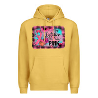 Antique Gold in october we wear pink Premium Hoodie - JahusDesignShop