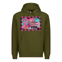 Army Green in october we wear pink Premium Hoodie - JahusDesignShop