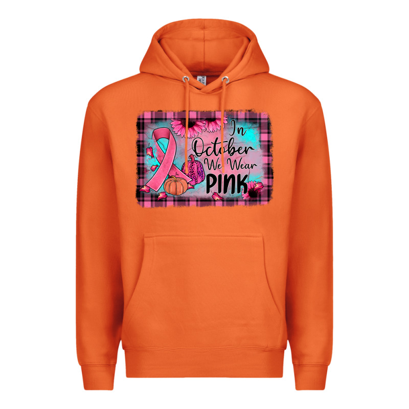In October We Wear Pink Premium Hoodie by JahusDesignShop | Teevron