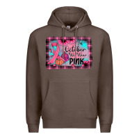 Coffee in october we wear pink Premium Hoodie - JahusDesignShop