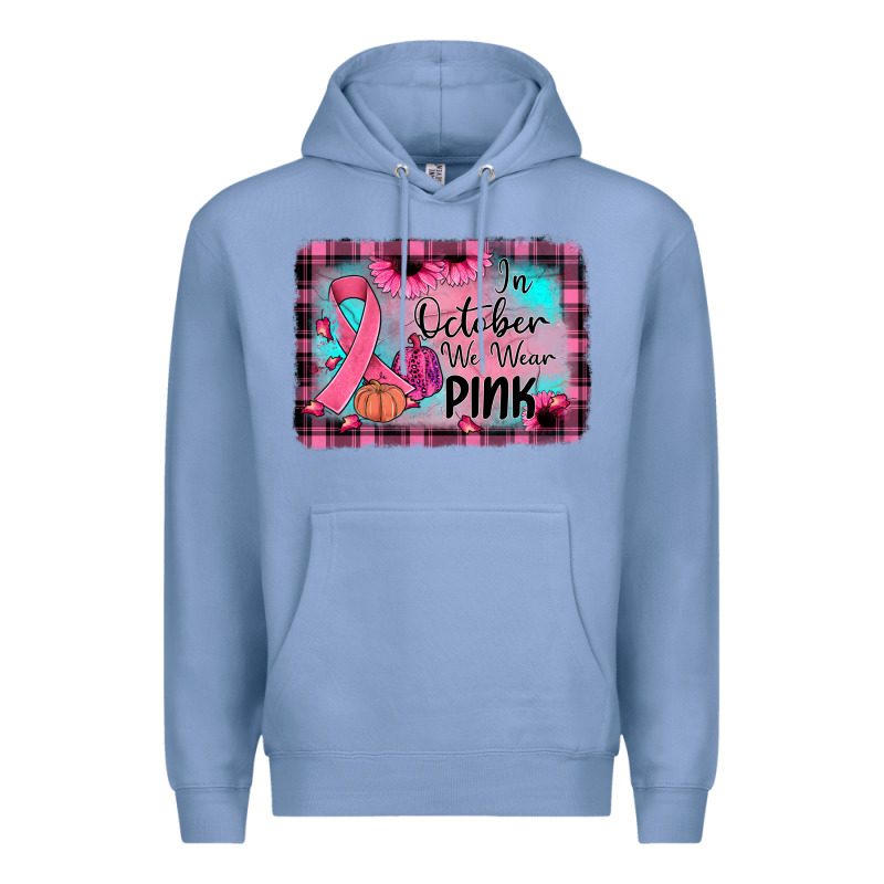 In October We Wear Pink Premium Hoodie by JahusDesignShop | Teevron