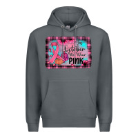 Rock in october we wear pink Premium Hoodie - JahusDesignShop