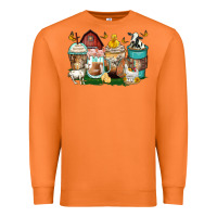 Farm Animals Coffee Cups Premium Sweatshirt | Teevron