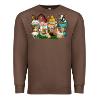 Chestnut farm animals coffee cups Premium Sweatshirt - Zillion Design Studio