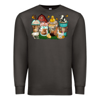 Smoke farm animals coffee cups Premium Sweatshirt - Zillion Design Studio