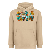 Mushroom cross coffee cups Heavyweight Hoodie - texasbilliewilder