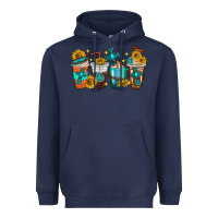 Navy cross coffee cups Heavyweight Hoodie - texasbilliewilder