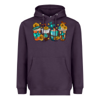 Plum cross coffee cups Heavyweight Hoodie - texasbilliewilder