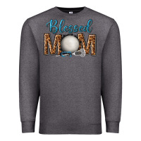 Charcoal Heather western blessed mom with lacrosse Premium Sweatshirt - texasbilliewilder