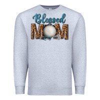 Heather Grey western blessed mom with lacrosse Premium Sweatshirt - texasbilliewilder