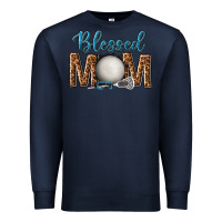 Navy western blessed mom with lacrosse Premium Sweatshirt - texasbilliewilder