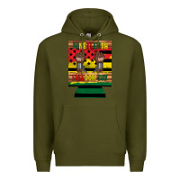 Army Green juneteenth freedom day 12 oz can cooler (regular) 2 Premium Hoodie - Artiststas