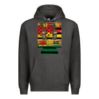 Charcoal Heather juneteenth freedom day 12 oz can cooler (regular) 2 Premium Hoodie - Artiststas