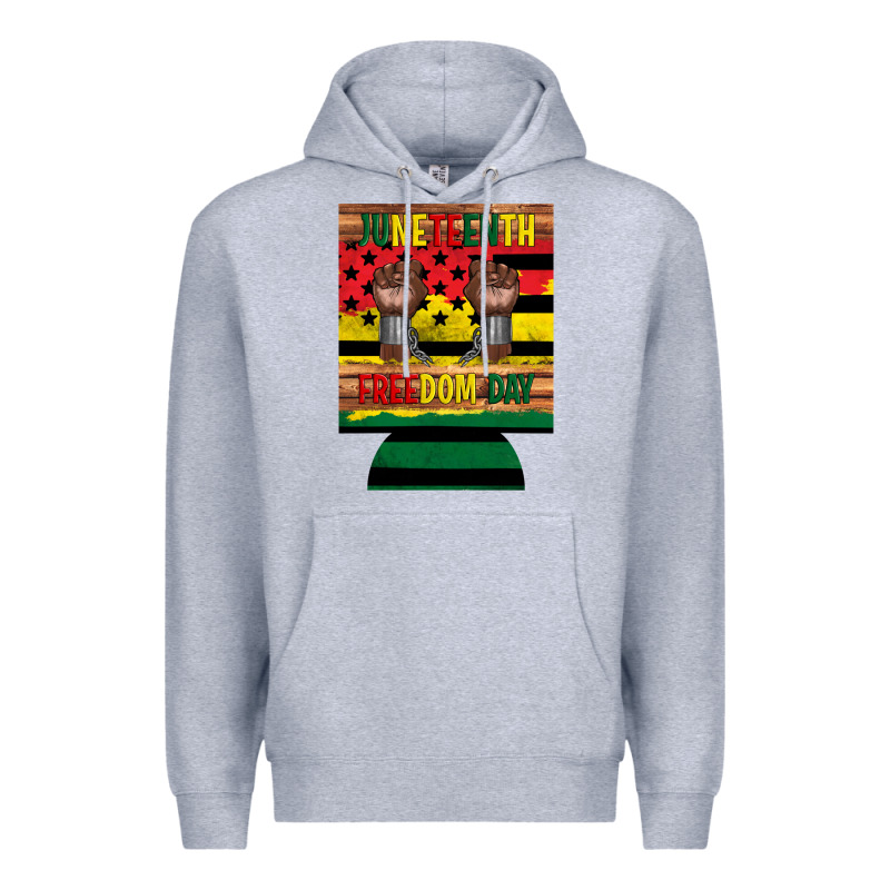 Juneteenth Freedom Day 12 Oz Can Cooler (regular) 2 Premium Hoodie by Artiststas | Teevron